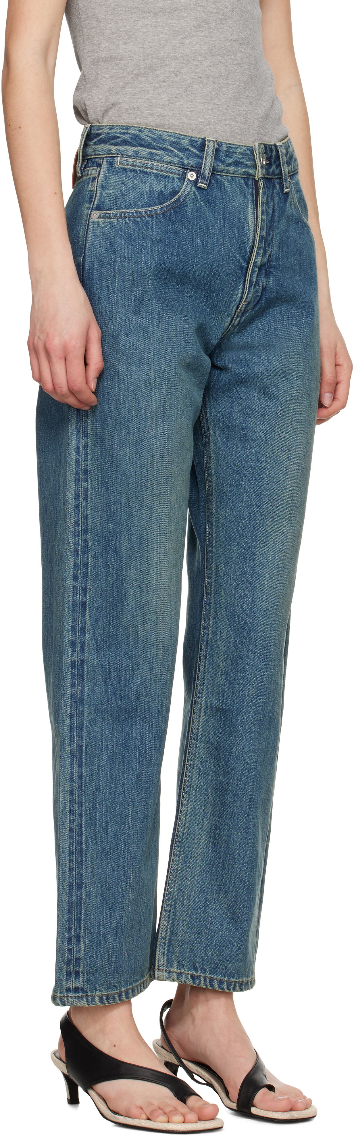 Jeans Jil Sander Jil Sander Slim Fit Jeans Blå | J40KA0243_J45291, 1