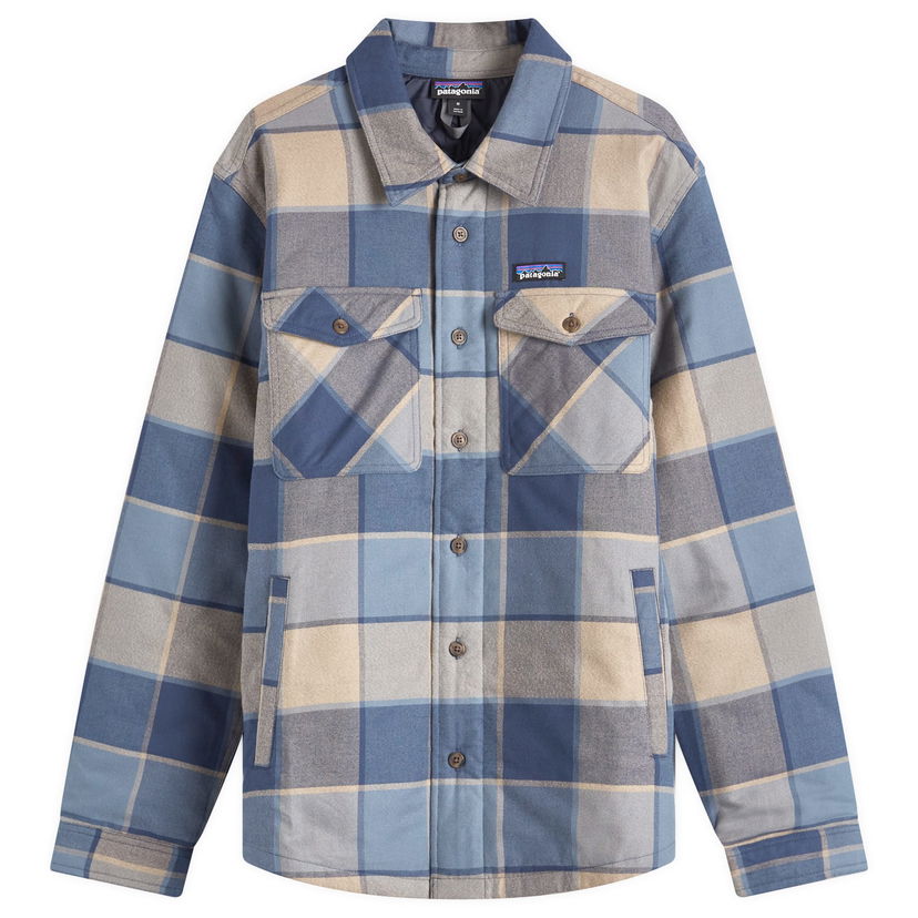 Skjorta Patagonia Insulated Fjord Flannel Shirt Blå | 20386-WMBL