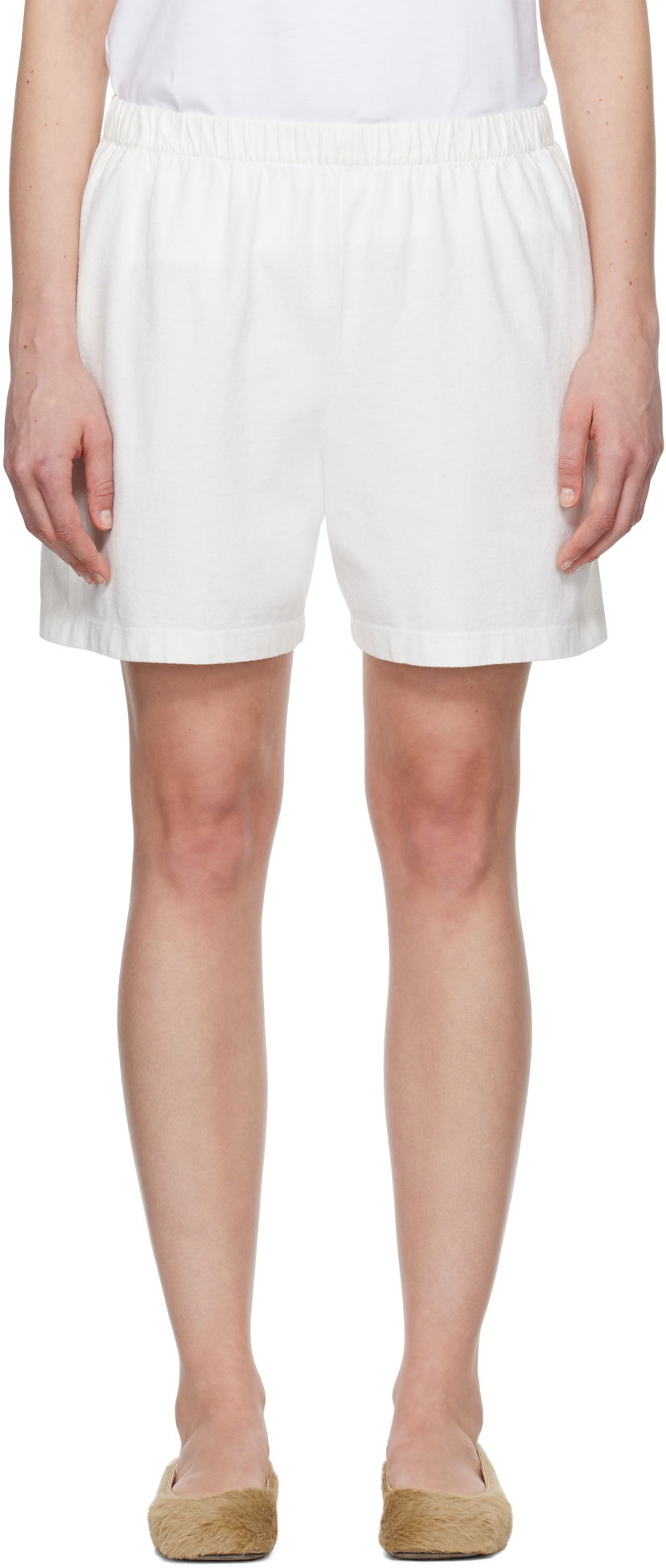 Shorts The Row The Row Gunty Shorts Vit | 7875-K526