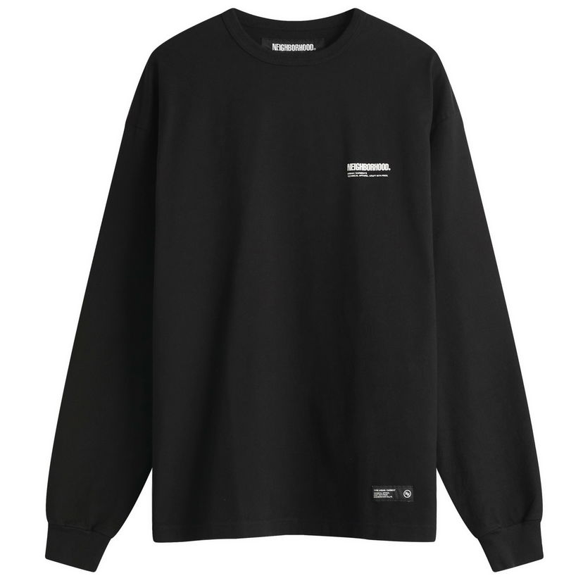 Sweater Neighborhood Neighborhood Classic Logo Longsleeve T-Shirt, Size Large Svart | 251FPNH-CSM03-BLK