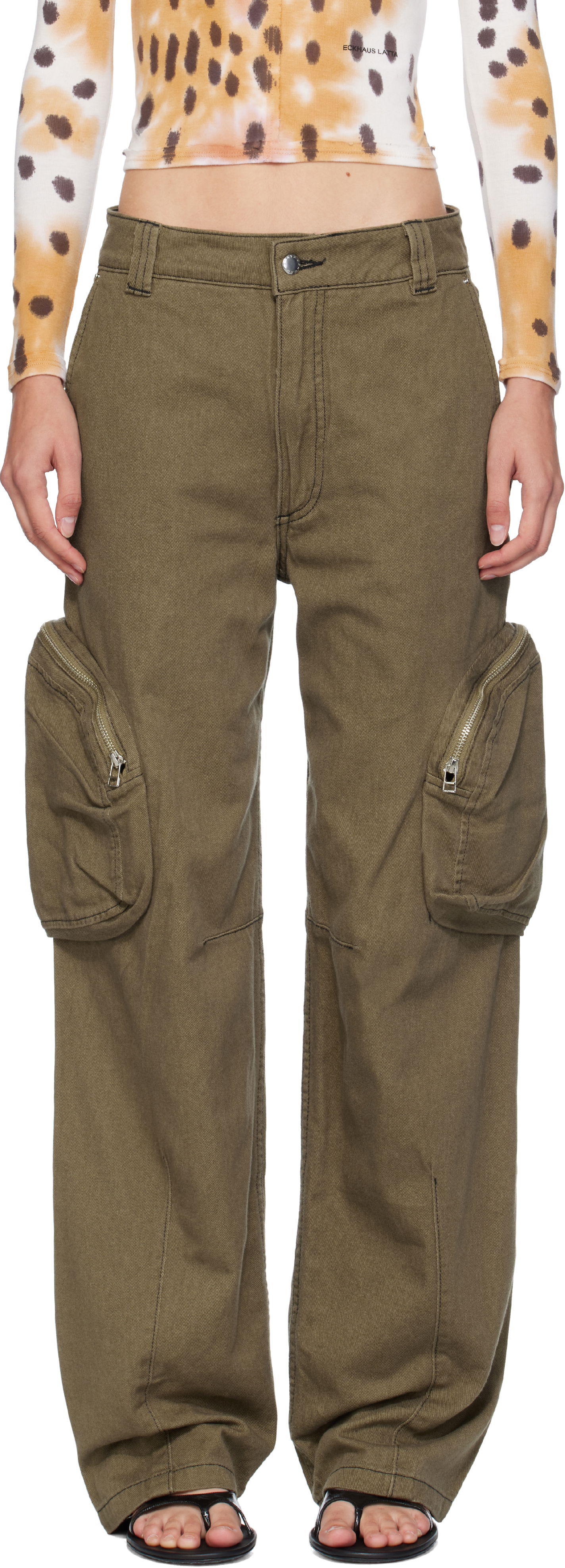 Cargo byxor Eckhaus Latta Eckhaus Latta Cargo Pants Grön | 1410-EL-PF25-E -, 0
