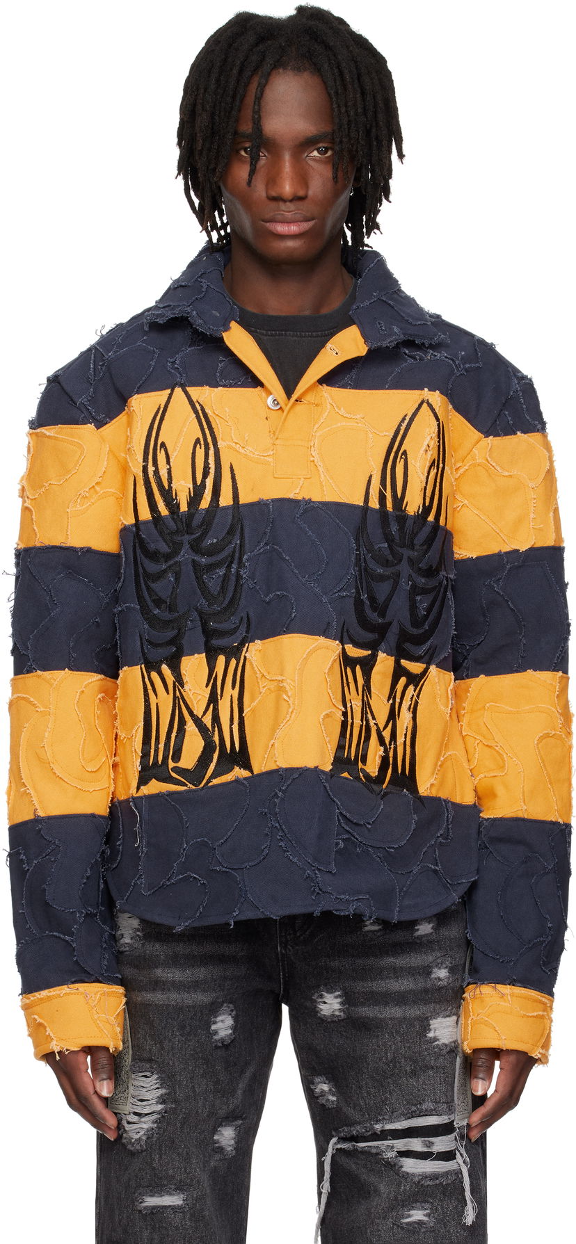 Polotröja Who Decides War Who Decides War Winged Rugby Polo Gul | 1110590010SS25