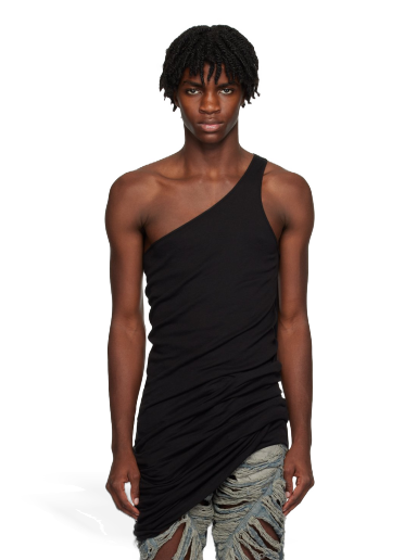 Linne Rick Owens DRKSHDW Double Ziggy Banana Tank Top Svart | DU02C5161 B