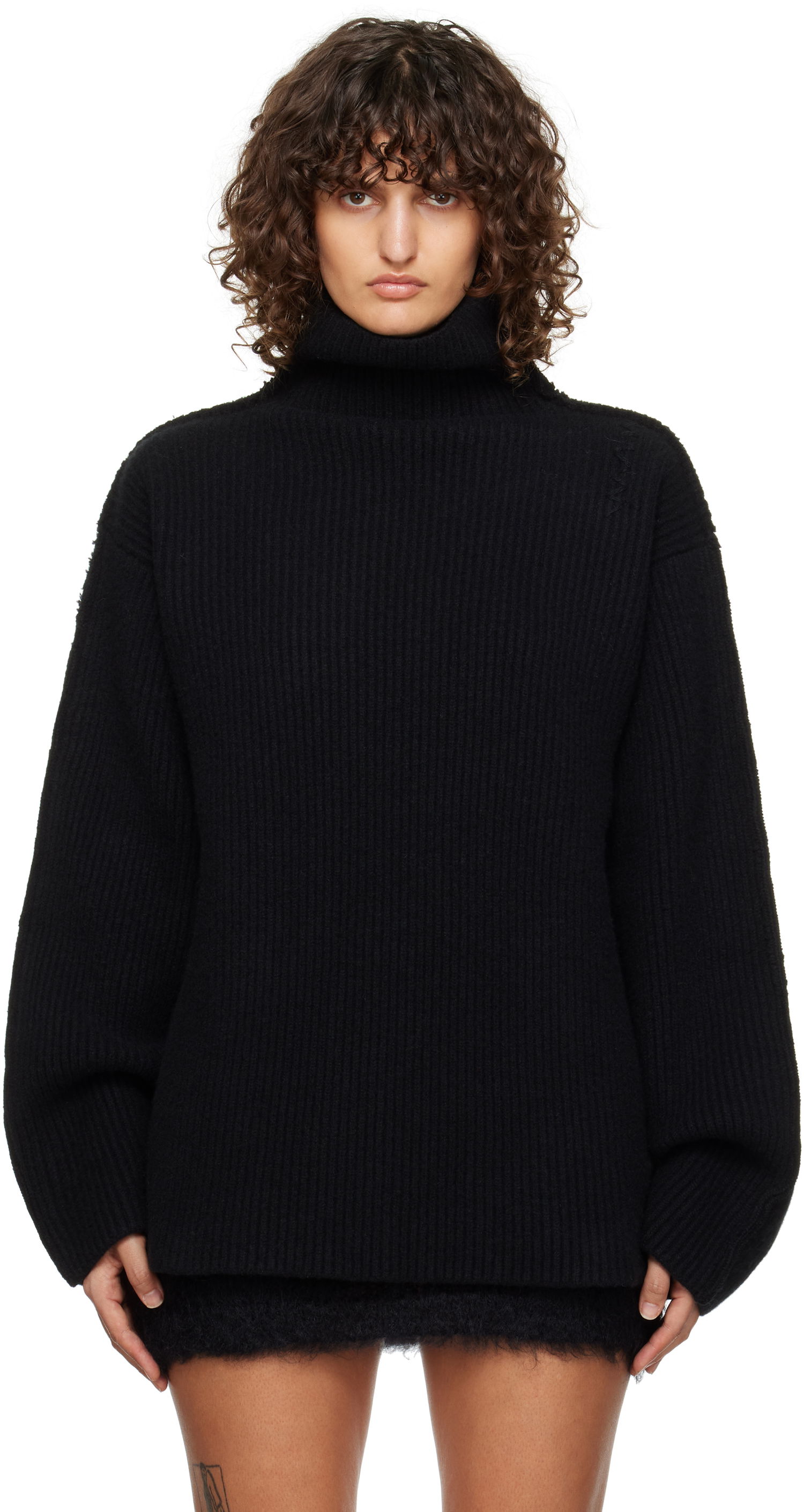 Sweater Marni Wool Turtleneck Sweater Svart | DVMD0182A1 UFWH22, 0