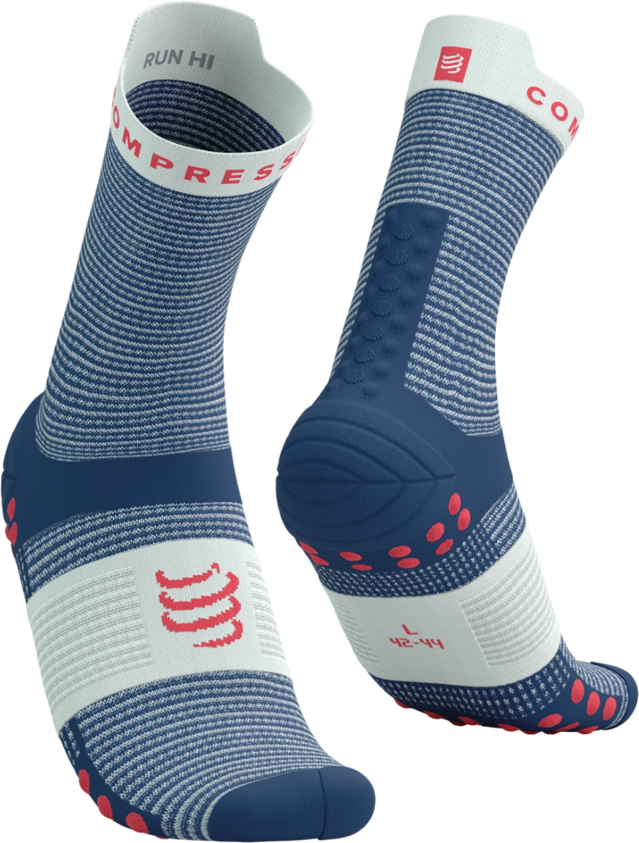 Strumpor Compressport Compressport Pro Racing Socks V4.0 Run High Blå | xu00046b513, 0