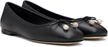 Sneakers och skor Jimmy Choo Jimmy Choo Elme Pearl Ballerina Flats Svart | ELME FLAT, 3