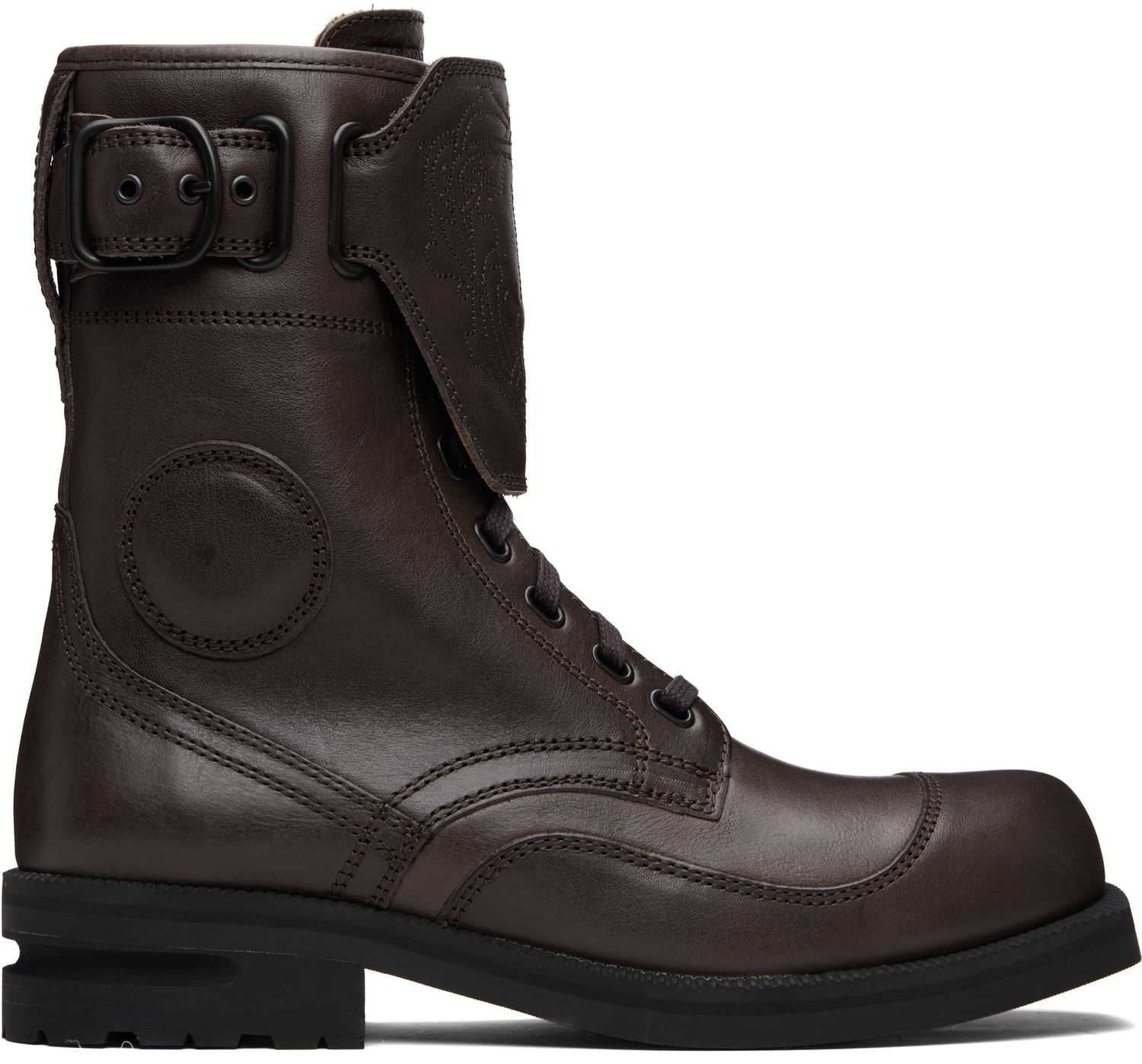 Sneakers och skor KIKO KOSTADINOV Kiko Kostadinov Fitz Military Boots Brun | KKAW25FT01-157, 0