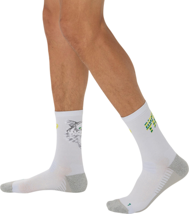 Strumpor Asics Performance Run Crew Socks Vit | 3013a976-404, 2