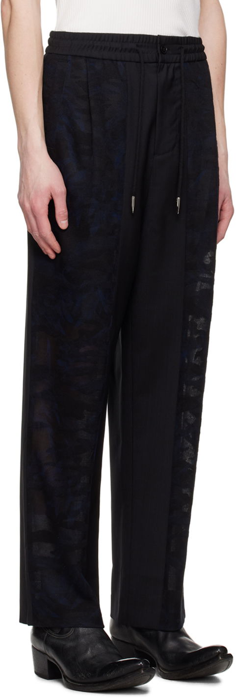Byxor Feng Chen Wang Feng Chen Wang Paneled Trousers Svart | FMS15TR13, 1