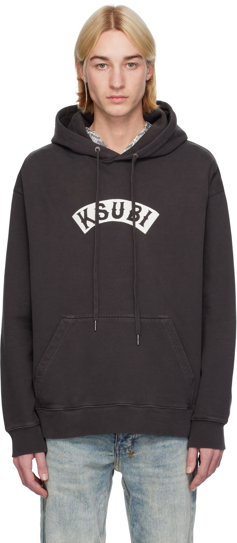 Sweatshirt Ksubi Faded Baddies Biggie Svart | MFA24FL018
