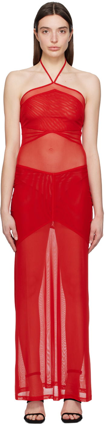 Klä Miaou Miaou Serena Maxi Dress Röd | 5055PM3SCA