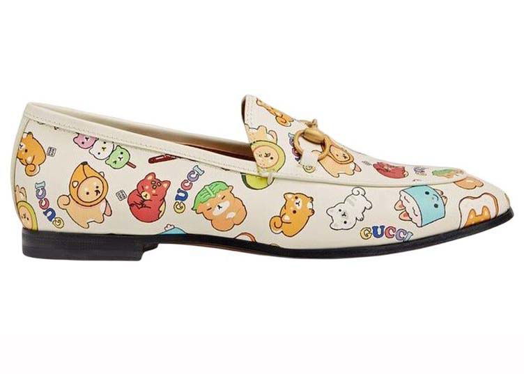 Sneakers och skor Gucci Animal Printed Loafer Beige Multi (Women's) Beige | 737548 AABXY 9253, 0