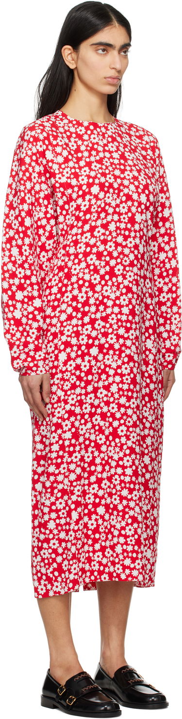 Klä Marni Marni Pop Fields Midi Dress Röd | ABMA1360S0 UTVA45, 1