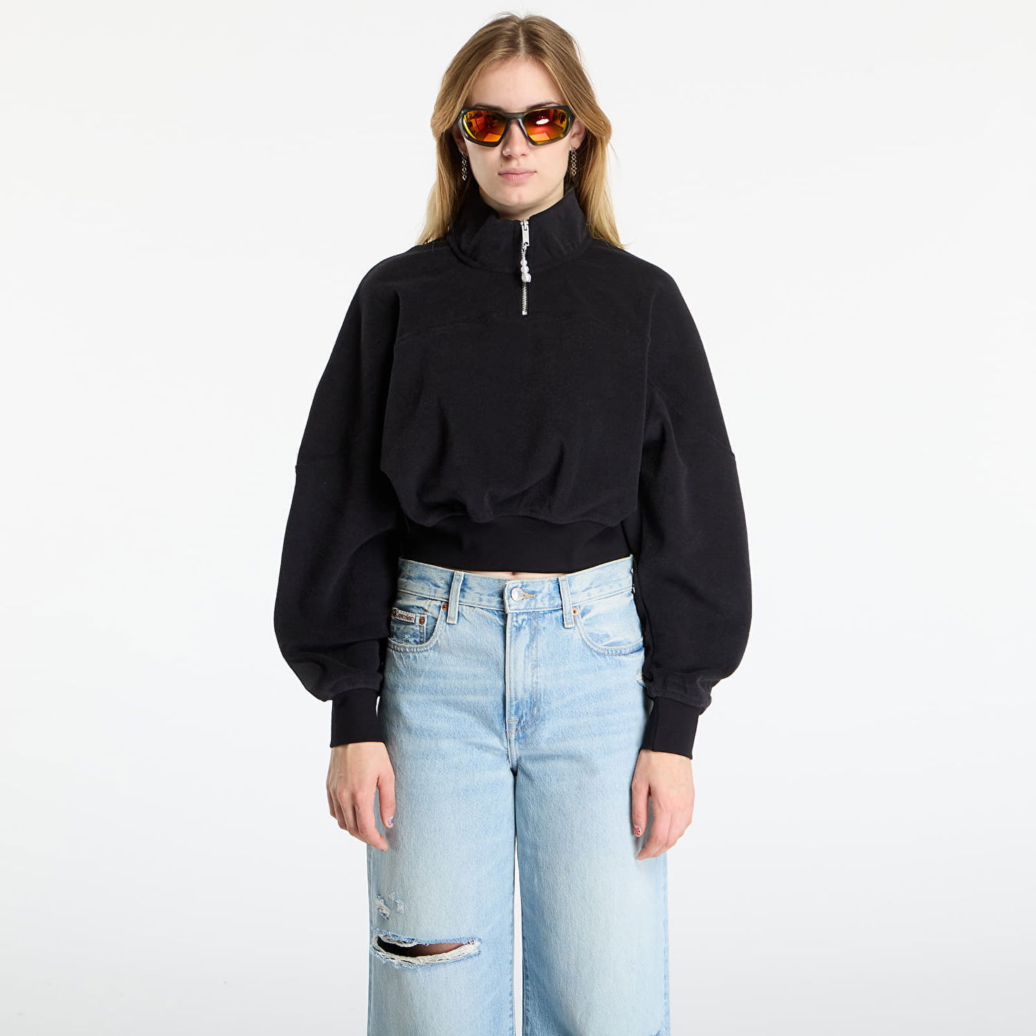 Sweatshirt Jordan Jordan Flight Fleece Quarter-Zip Top Svart | HV0326-010, 0