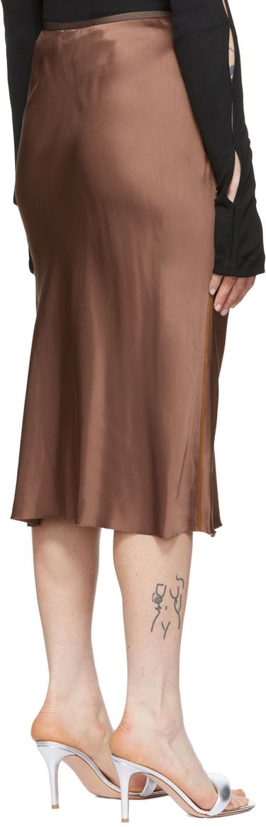 Kjol Helmut Lang Helmut Lang Slip Midi Skirt Brun | M04HW304, 2