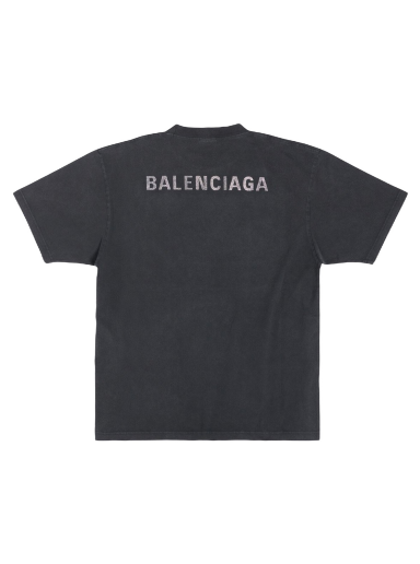 T-shirt Balenciaga Large Fit T-shirt Svart | 641655TNVU31073