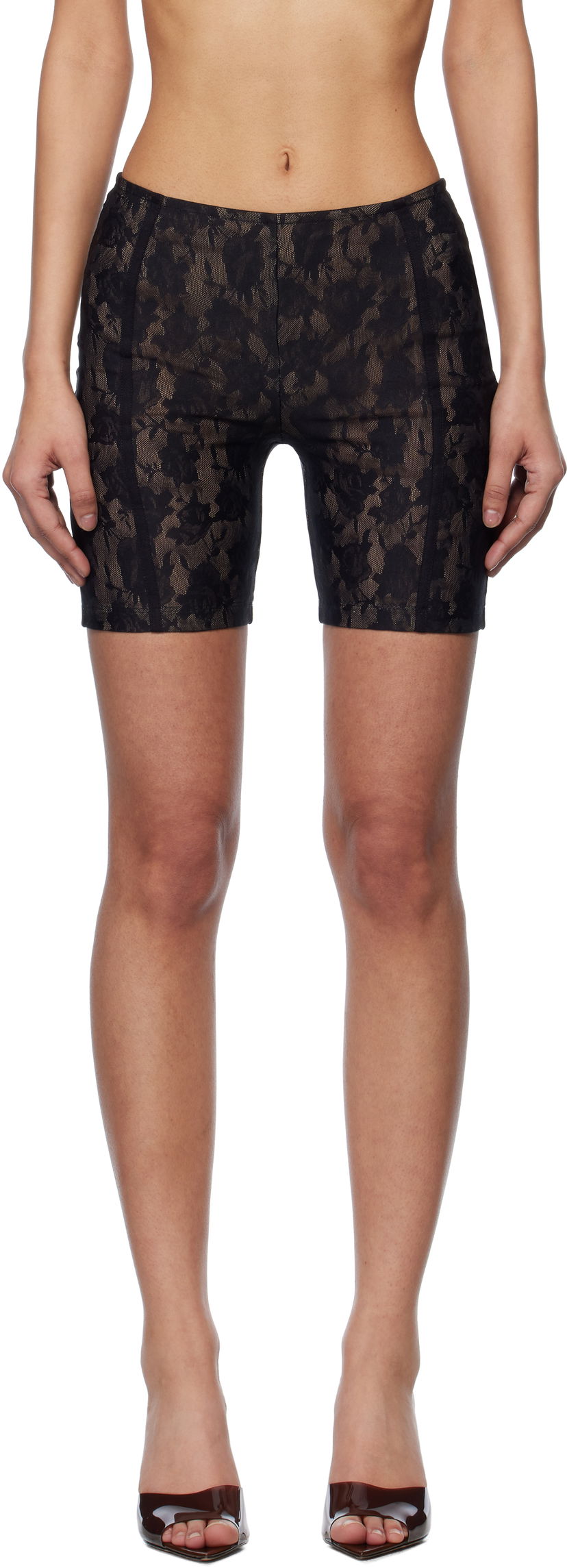 Shorts MISBHV MISBHV Stella Lace Shorts Svart | 250W354