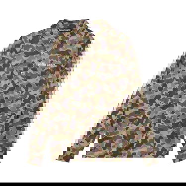 Skjorta Palm Angels Camo Track Shirt Grön | PMGA104F21FAB0055601, 1