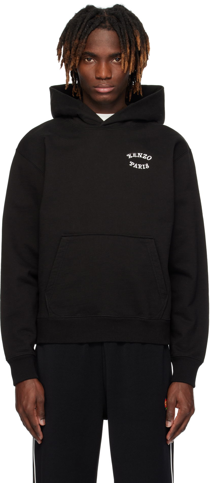 Sweatshirt KENZO Kenzo Paris VERDY Edition Embroidered Hoodie Svart | FF55SW2724MC