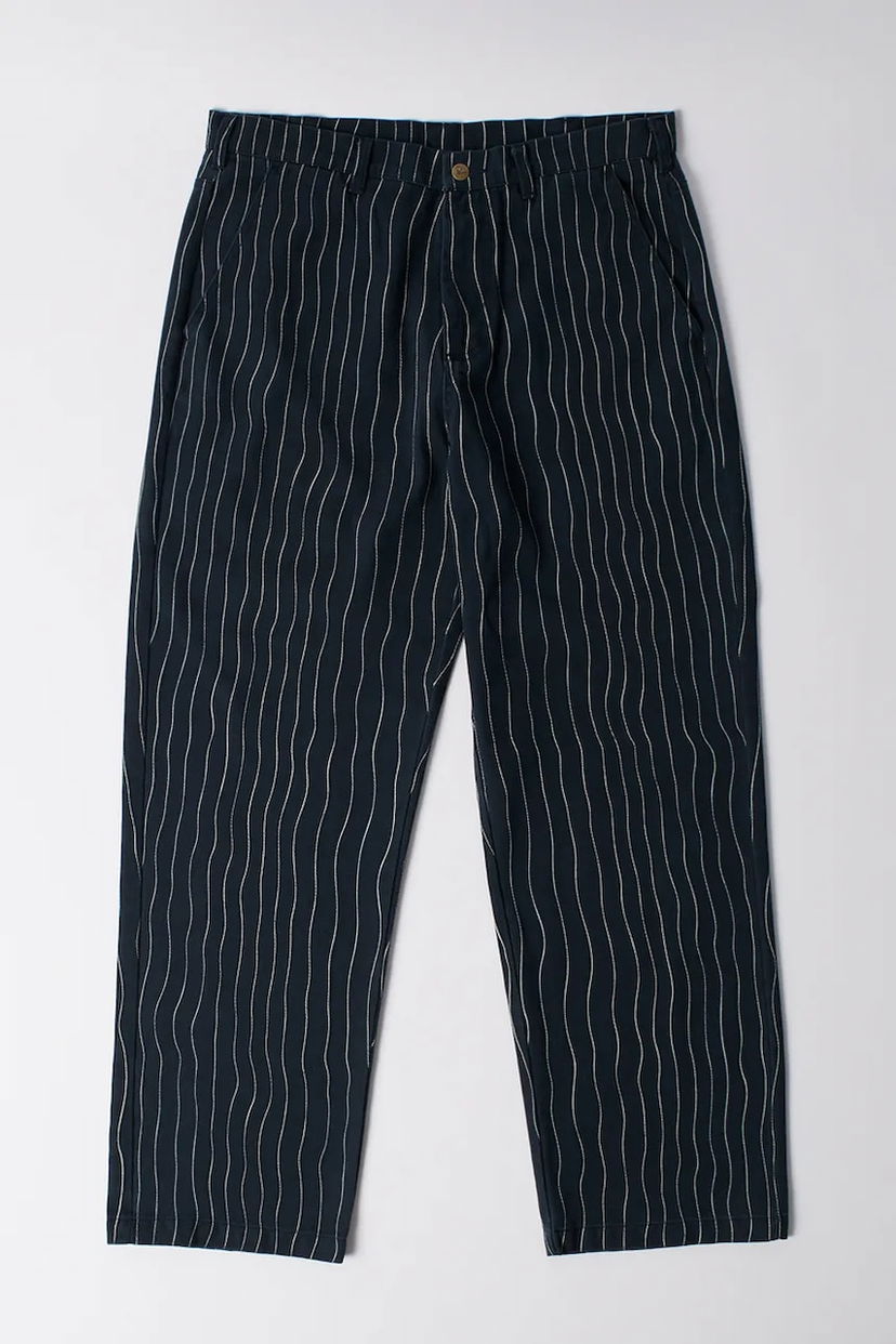 Byxor By Parra Meandering Pinstripe Chinos Mörkblå | 54245