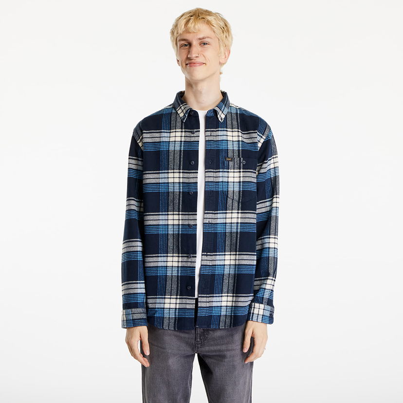 Skjorta Lee Shirt Riveted Shirt Inky Blue Blå | 112355754