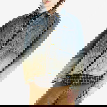 Jacka Dime Dime Dipped Sandblasted Denim Jacket, Size Large Blå | DIMESP253IND, 2