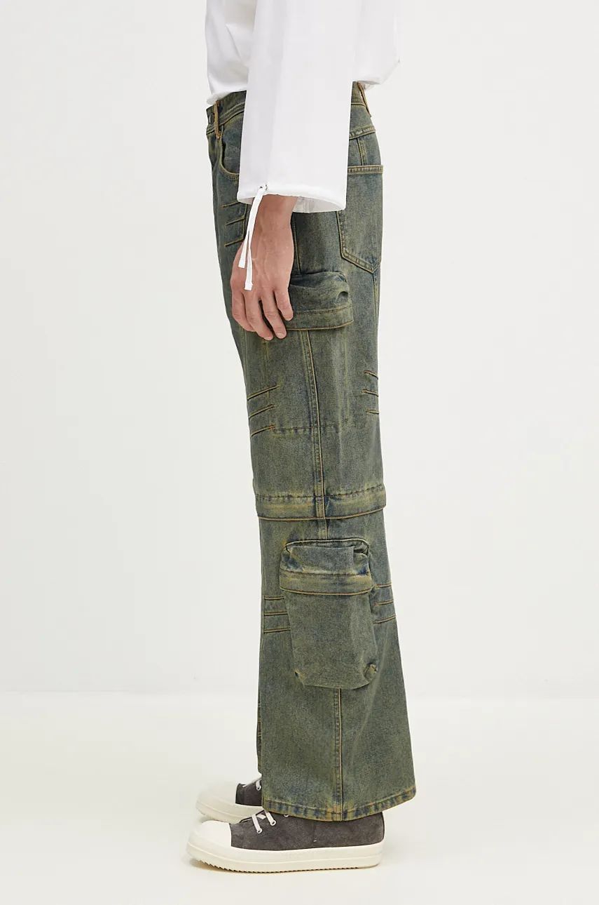 Jeans Andersson Bell Cargo Coated Wide-Leg Jeans Blå | apa749m, 1