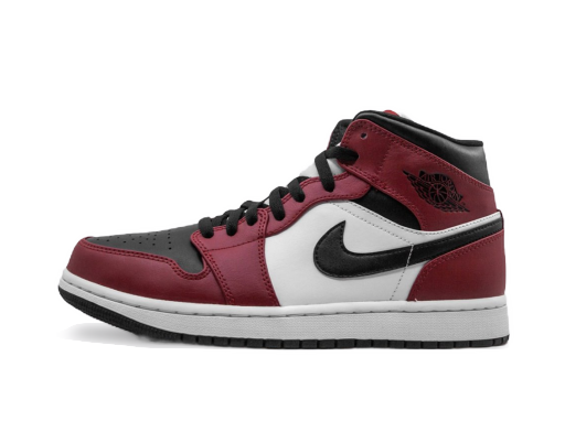 Begränsad upplaga Jordan Air Jordan 1 Mid "Chicago Black Toe" Röd | 554724-069