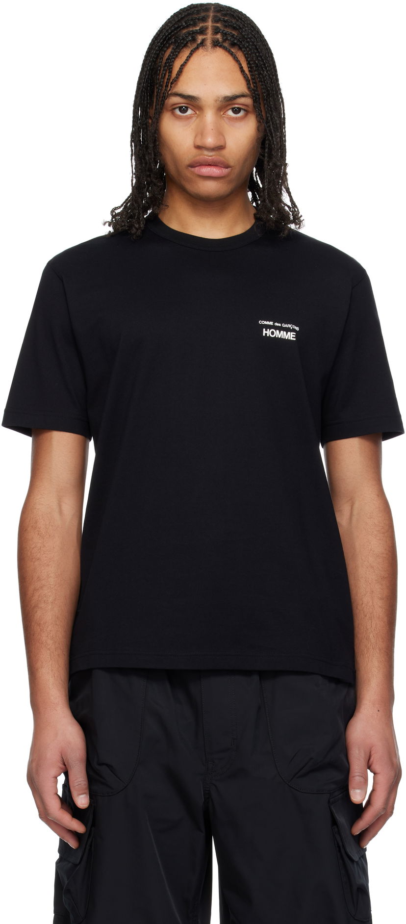 T-shirt Comme des Garçons Homme Logo T-Shirt Svart | HO-T101-051