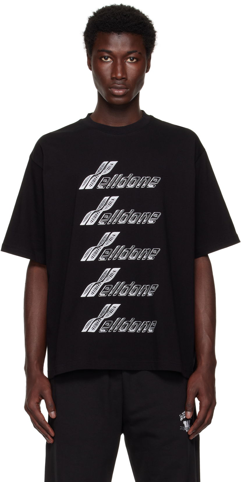 T-shirt We11done We11done Se11done DNA T-Shirt Svart | WD-TT2-25-756-U-BK