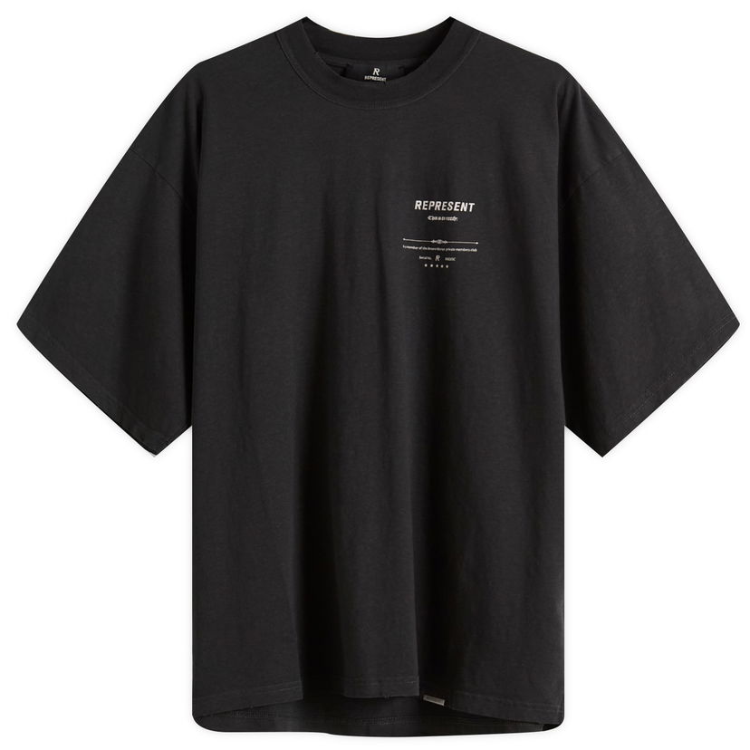 T-shirt Represent Clo Revere Manor T-Shirt, Size X-Small Svart | MLM100286-04
