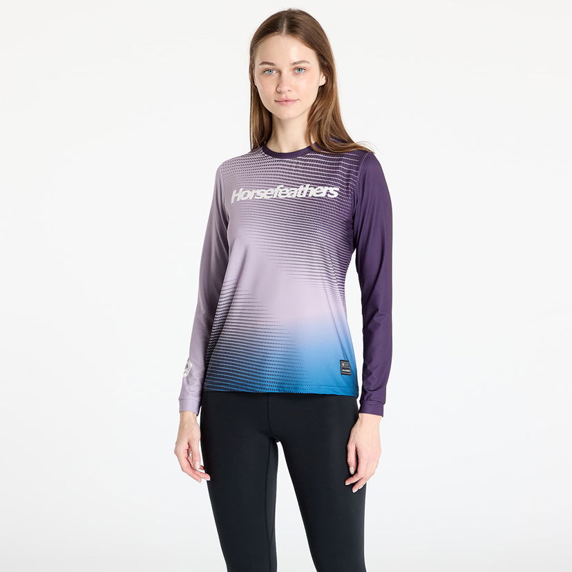 Jersey Horsefeathers Horsefeathers Quantum Long Sleeve Bike Jersey Purpur | TW043B