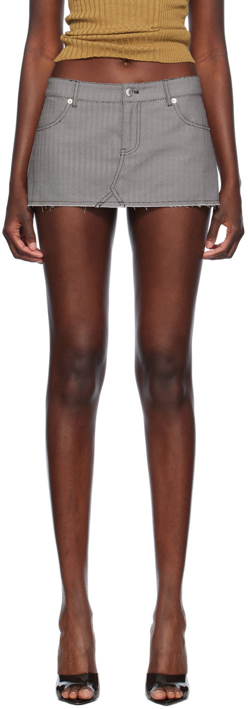 Kjol Miaou Miaou Miss Denim Miniskirt Grå | 4019HBTHYP