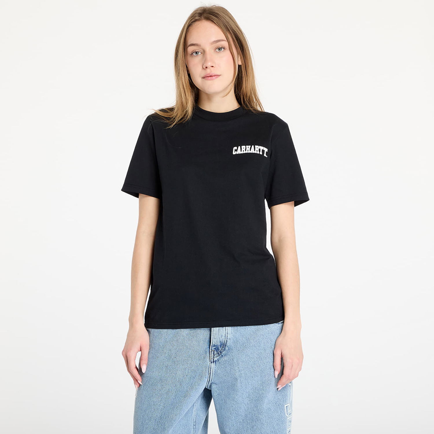 T-shirt Carhartt WIP University Script Short Sleeve T-Shirt Svart | I034852.0D2XX, 0