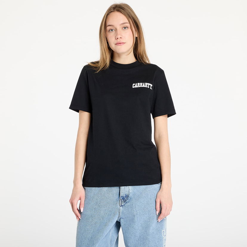 T-shirt Carhartt WIP University Script Short Sleeve T-Shirt Svart | I034852.0D2XX