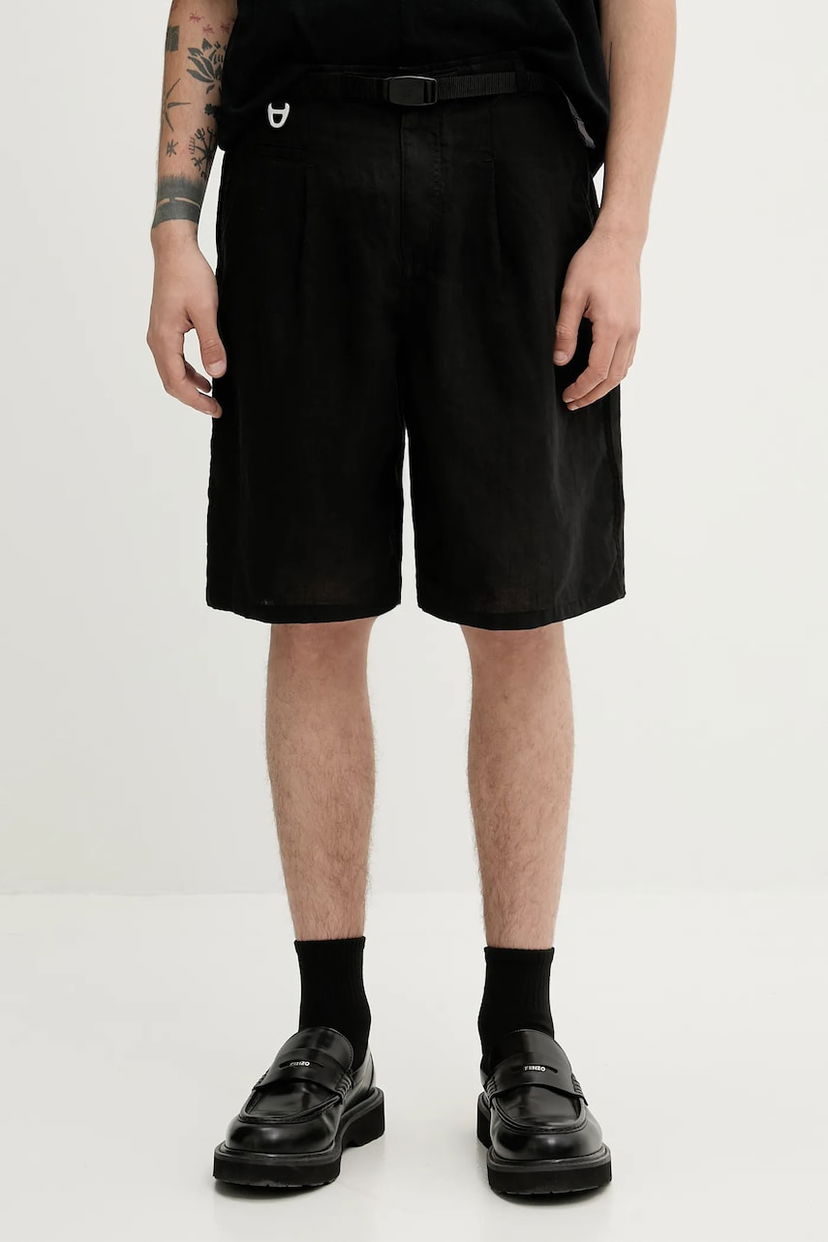Shorts UNDERCOVER Undercover Linen Shorts Svart | UC1E4518