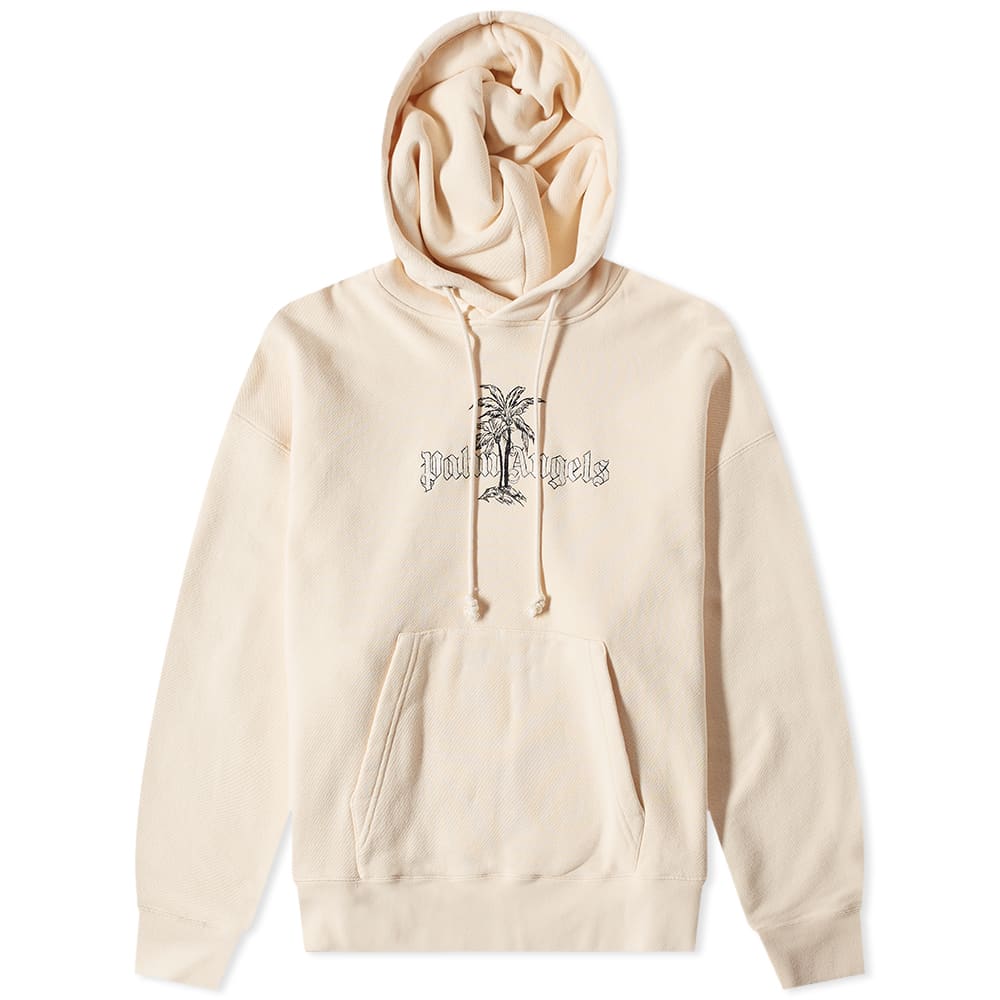 Sweatshirt Palm Angels Sunset Palms Popover Hoodie Beige | PMBB058S22FLE0120110, 0