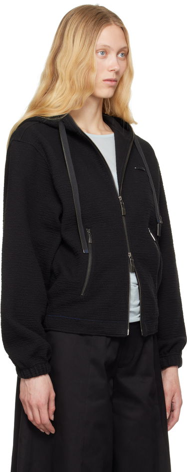 Sweatshirt ADER ERROR ADER error Realce Product. 31 Zip-Up Hoodie Svart | BO01SSHD0402BK, 4