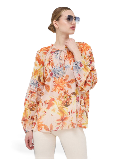 Skjorta GUESS Blouse Orange | W3GH60.WDW52