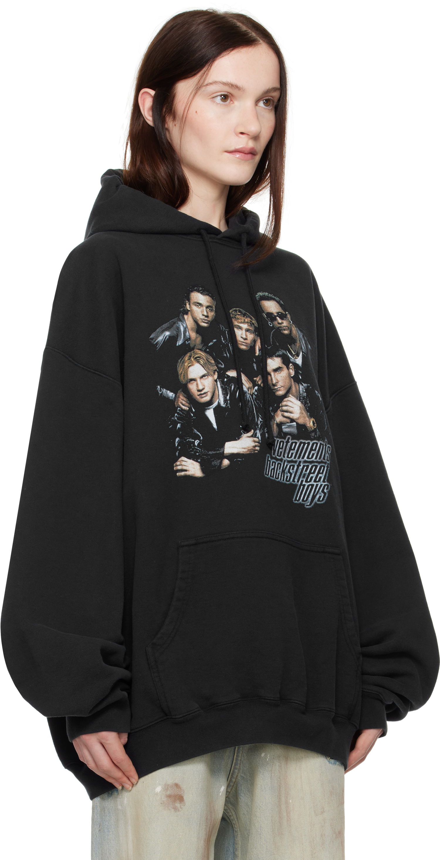 Sweatshirt VETEMENTS Vetements Backstreet Boys Print Hoodie Svart | UA66HD700B, 1