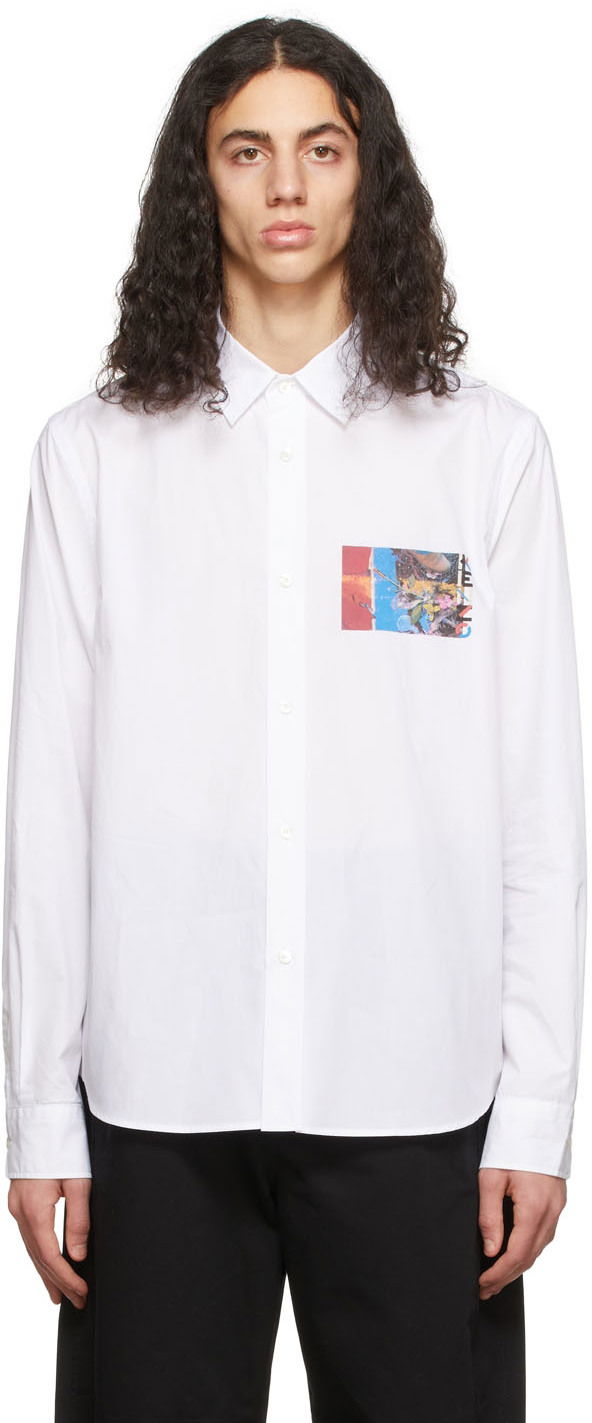 Skjorta KENZO Poplin Casual Shirt Vit | FC55CH4035DE, 0