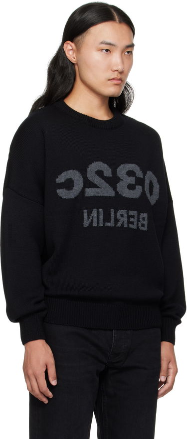 Sweater 032C 032c Selfie Knit Sweater Svart | F25-URK-1511-000, 1