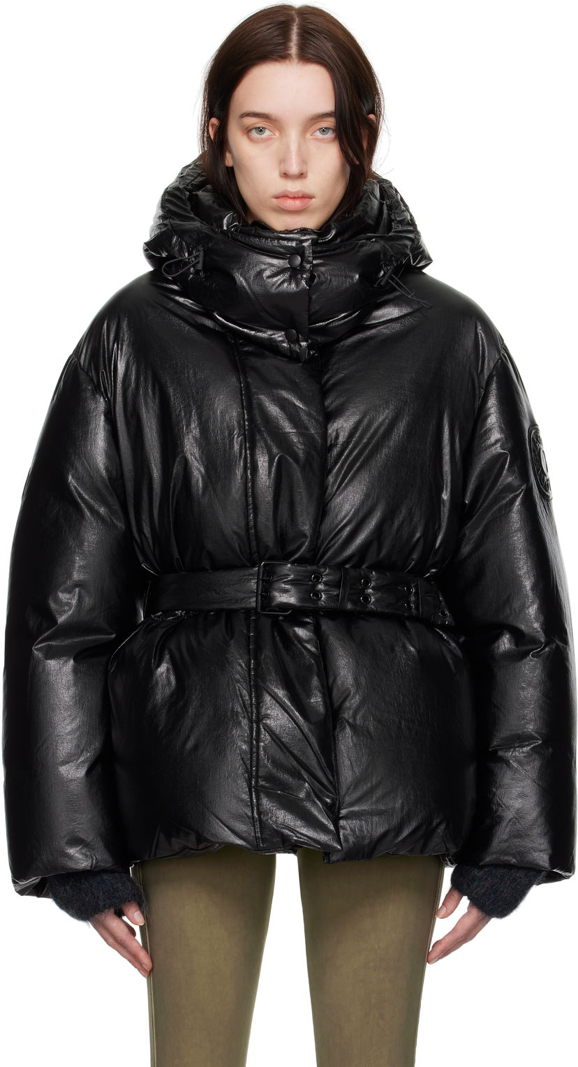 Pufferjacka Acne Studios Hooded Puffer Down Jacket Svart | A90609-