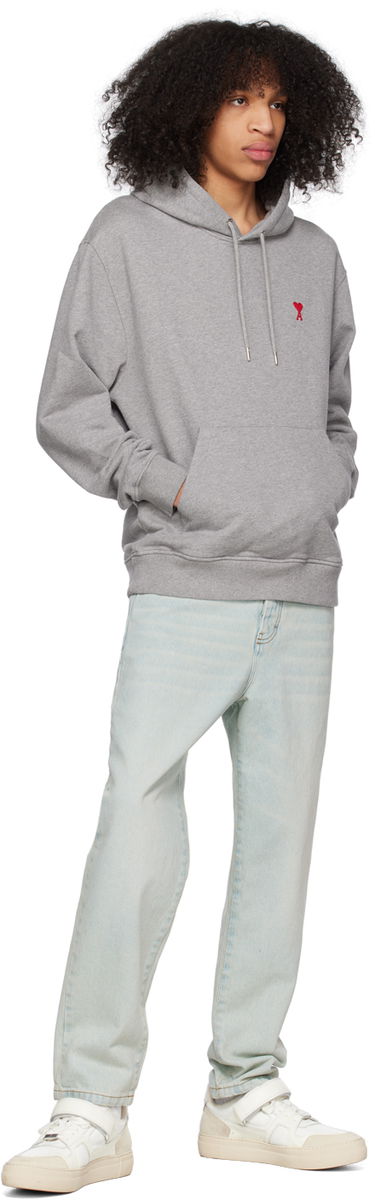Sweatshirt AMI Hoodie Svart | BFUSW200.730, 3