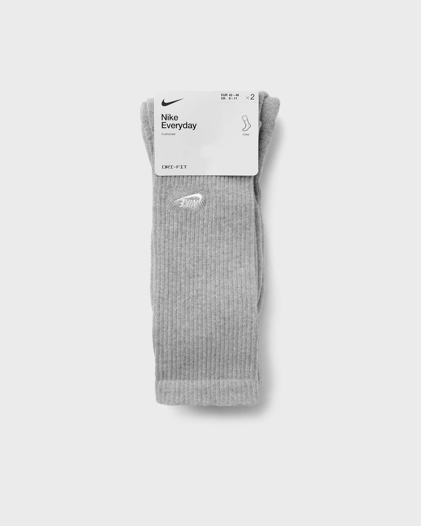 Strumpor Nike Everyday Cushioned Crew Socks (2 Pairs) men Grå | FZ3073-063