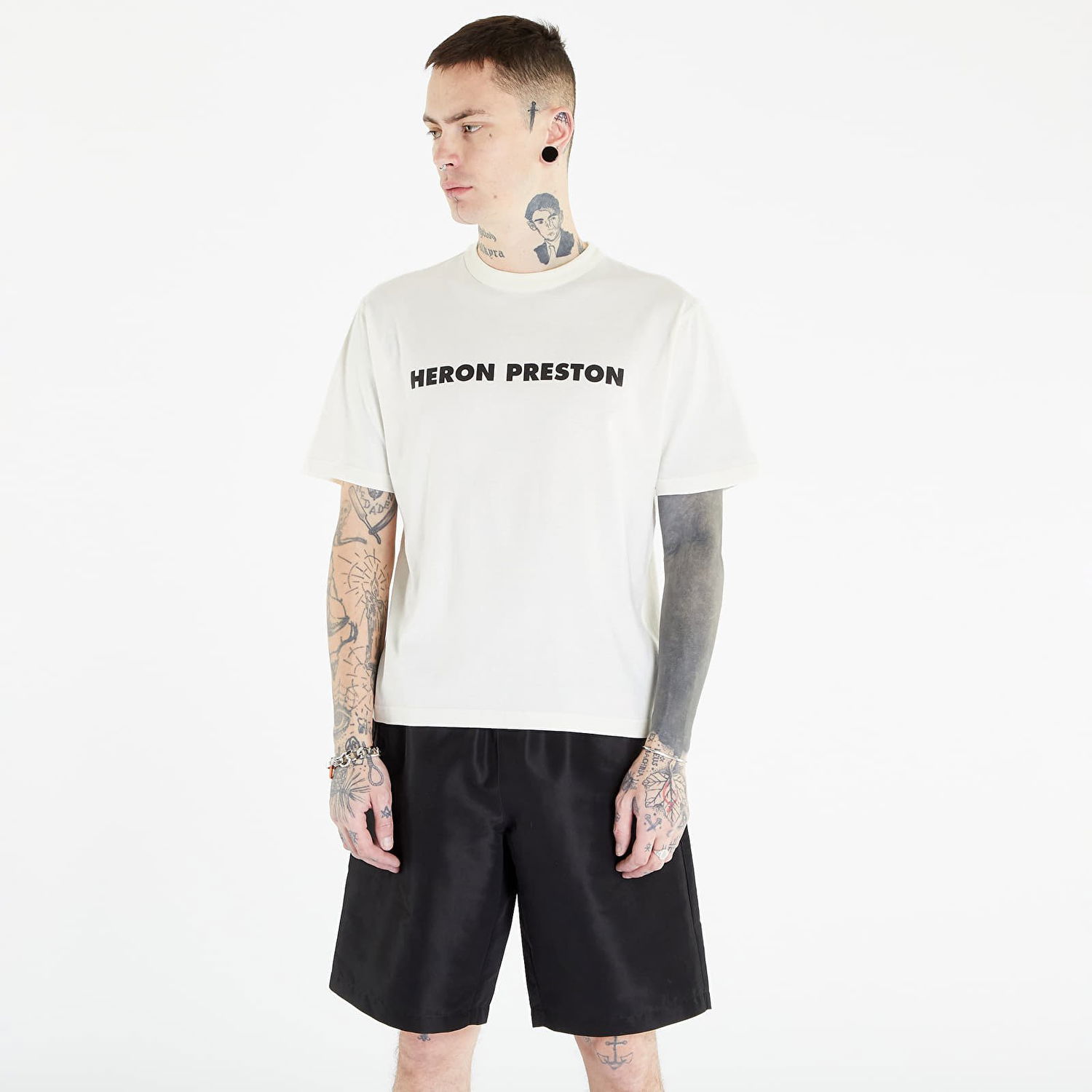 T-shirt HERON PRESTON This Is Not Short Sleeve Tee Vit | HMAA032S23JER0090110, 0