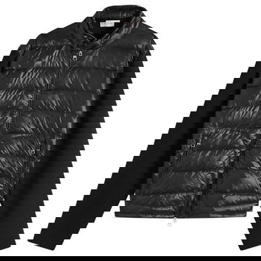 Pufferjacka Moncler Extrafine Wool Cardigan Hybrid Jacket, Size Large Svart | 9B000-16-M1131-999, 1