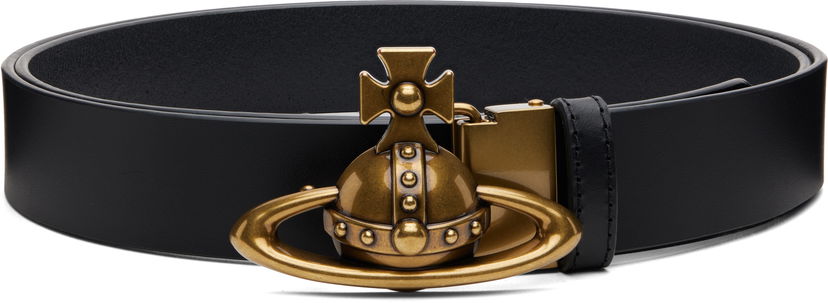 Bälten Vivienne Westwood Vivienne Westwood Orb Buckle Belt Svart | 82010075U-L00CH-
