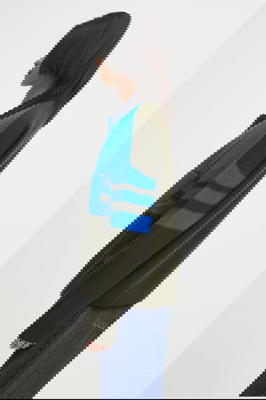 Sweater Wales Bonner Wales Bonner Calm Polo Sweater Blå | UA25KN15.WO15.750, 1