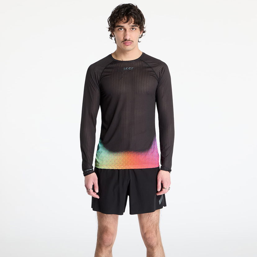 T-shirt Soar Running SOAR Running Race Base Layer T-Shirt Svart | SS25-SBL2M-BLK/DOT